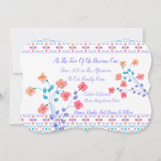 Dekorative und Künstlerische Gemusterte Einladung