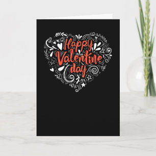 Dekorative Valentinsgrußkarte Feiertagskarte