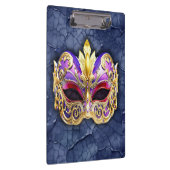 Dekorative Venezianische Maske auf der texturierte Klemmbrett (Rechts)