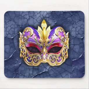 Dekorative Venezianische Maske auf der texturierte Mousepad
