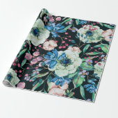 Dekorative Vintage Aquarelltasche Geschenkpapier (Ungerollt)