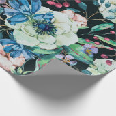 Dekorative Vintage Aquarelltasche Geschenkpapier (Ecke)