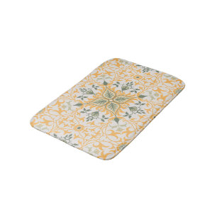 Dekorative Vintage Blumenweine Badematte
