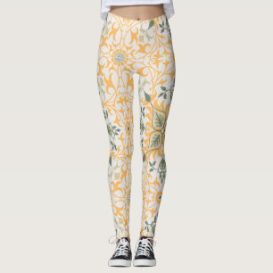 Dekorative Vintage Blumenweine Leggings