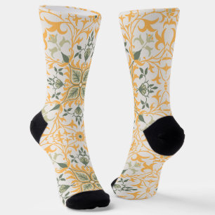 Dekorative Vintage Blumenweine Socken