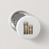 Dekorative Vintage-Gotikk Kerzen Button (Vorne & Hinten)