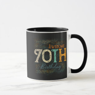 dekorative vintage großartige 70. Geburtstag Tasse