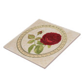 Dekorative Vintage Rose Keramik Tile Fliese (Seite)