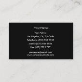 Dekorative Visitenkarte (Rückseite)