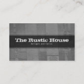 Dekorative Visitenkarte Rustikale Papiermuster (Vorderseite)