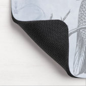 Dekorative Vogelkunst Kalligrafie Mousepad (Ecke)