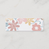 Dekorative Vogelstorchscheren, die Näherin nähen Mini Visitenkarte (Rückseite)