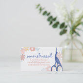 Dekorative Vogelstorchscheren, die Stickerei nähen Visitenkarte (Stehend Vorderseite)