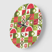 Dekorative Watermelon Elemente Kunst, Dichtung und Große Wanduhr (Winkel)