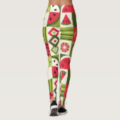 Dekorative Watermelon Elemente Kunst, Dichtung und Leggings (Rückseite)