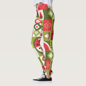 Dekorative Watermelon Elemente Kunst, Dichtung und Leggings (Links)