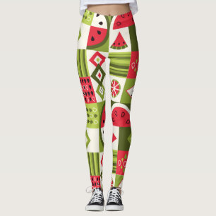 Dekorative Watermelon Elemente Kunst, Dichtung und Leggings
