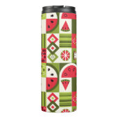 Dekorative Watermelon Elemente Kunst, Dichtung und Thermosbecher (Rückseite)