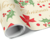 Dekorative Weihnachtsabstriche Geschenkpapier (Rolleneckpunkt)