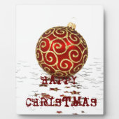 Dekorative Weihnachtsbälle Fotoplatte (Vorderseite)