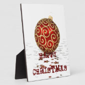 Dekorative Weihnachtsbälle Fotoplatte (Seite)