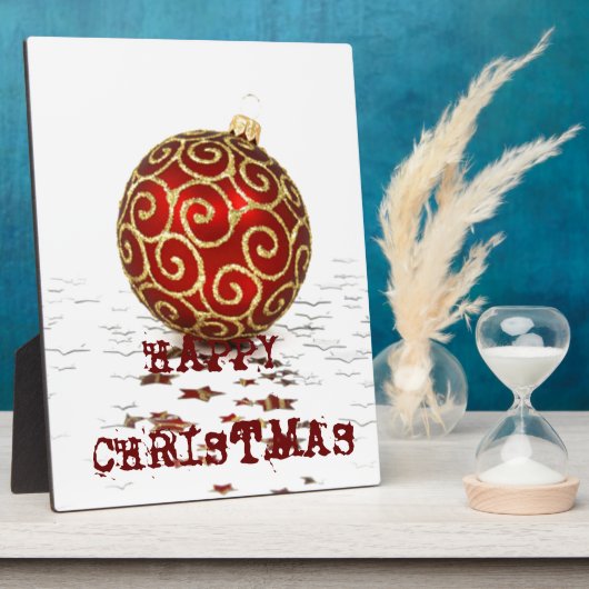 Dekorative Weihnachtsbälle Fotoplatte (Seite)