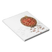Dekorative Weihnachtsbälle Notizblock (angewinkelt)