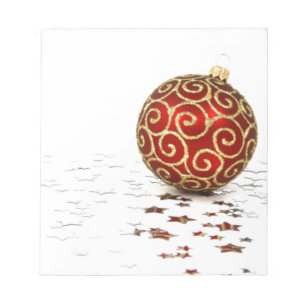 Dekorative Weihnachtsbälle Notizblock