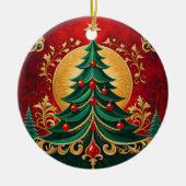 Dekorative Weihnachtsbaum Keramik Ornament (Vorne)
