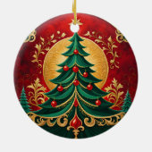 Dekorative Weihnachtsbaum Keramik Ornament (Hinten)
