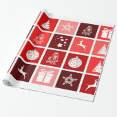 Dekorative Weihnachtsbaumdekorationen Geschenkpapier (Ungerollt)