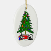 Dekorative Weihnachtsbaumdekorationen Keramikornament (Rechts)