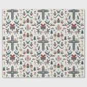 Dekorative Weihnachtsdekoration Geschenkpapier (Flach)