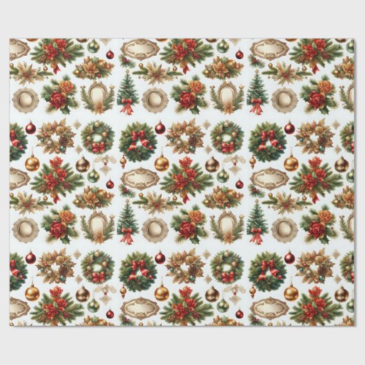 Dekorative Weihnachtsdekoration Geschenkpapier (Flach)