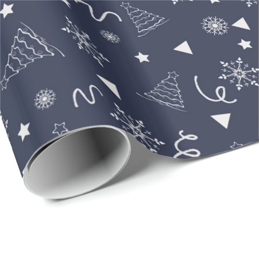 Dekorative Weihnachtsdekoration Geschenkpapier (Rolleneckpunkt)