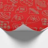Dekorative Weihnachtsdekoration Geschenkpapier (Ecke)