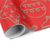 Dekorative Weihnachtsdekoration Geschenkpapier (Rolleneckpunkt)