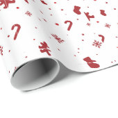 Dekorative Weihnachtsdekoration Geschenkpapier (Rolleneckpunkt)