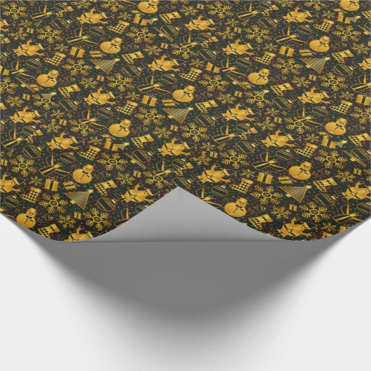 Dekorative Weihnachtsdekoration Geschenkpapier (Ecke)