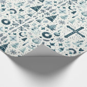 Dekorative Weihnachtsdekoration Geschenkpapier (Ecke)