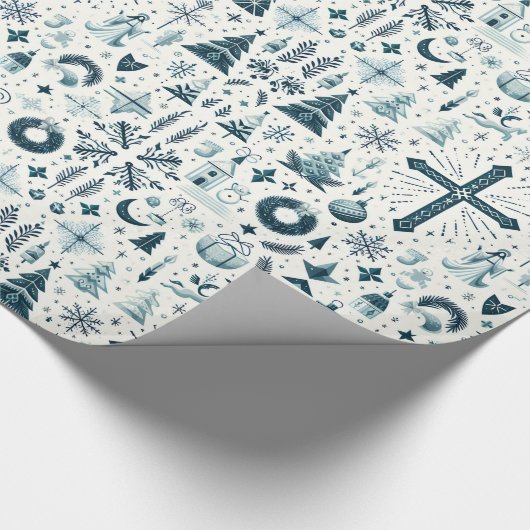 Dekorative Weihnachtsdekoration Geschenkpapier (Ecke)