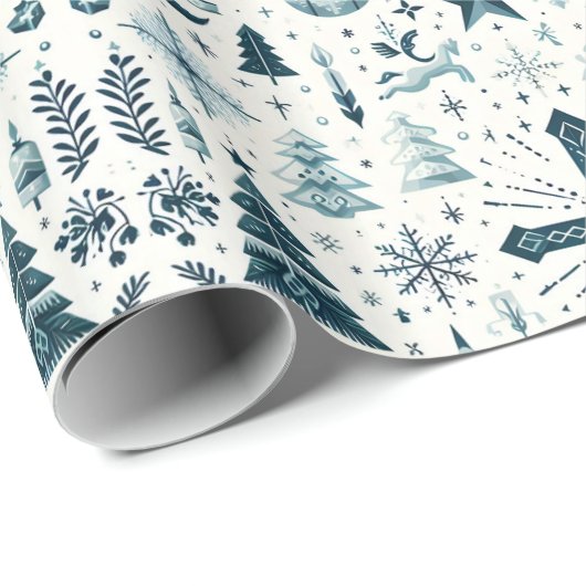 Dekorative Weihnachtsdekoration Geschenkpapier (Rolleneckpunkt)