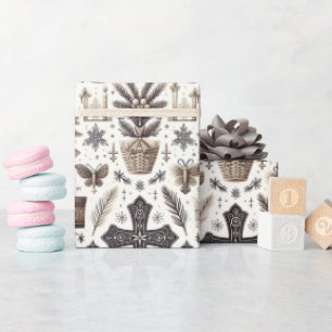 Dekorative Weihnachtsdekoration Geschenkpapier