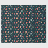 Dekorative Weihnachtsdekoration Oranament Wrapping Geschenkpapier (Flach)