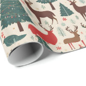 Dekorative Weihnachtsdekoration Oranament Wrapping Geschenkpapier (Rolleneckpunkt)