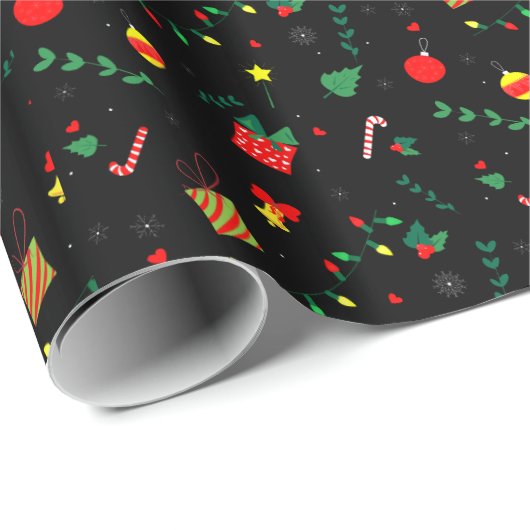 Dekorative Weihnachtsdekoration Oranament Wrapping Geschenkpapier (Rolleneckpunkt)