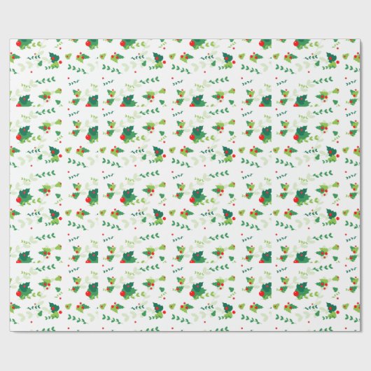 Dekorative Weihnachtsdekoration Oranament Wrapping Geschenkpapier (Flach)