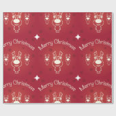 Dekorative Weihnachtsdekoration Oranament Wrapping Geschenkpapier (Flach)