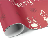 Dekorative Weihnachtsdekoration Oranament Wrapping Geschenkpapier (Rolleneckpunkt)