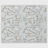 Dekorative Weihnachtsfeiertage Geschenkpapier (Flach)